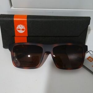 Timberland Brown and Black Sunglasses 2 In 1